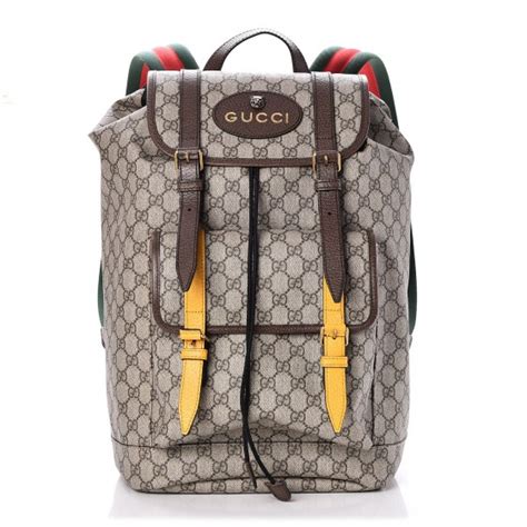 fake brown gucci backpack|Gucci backpack brown leather.